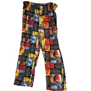 Y2K Star Wars The Force Awakens Pajama Pants Mens Large Graphic Print Lounge